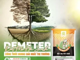 DEMETER - FULVIC HUMIC 82% CAO NHẤT THỊ TRƯỜNG, ĐẤT MẸ HỒI SINH, KALI SINH HỌC