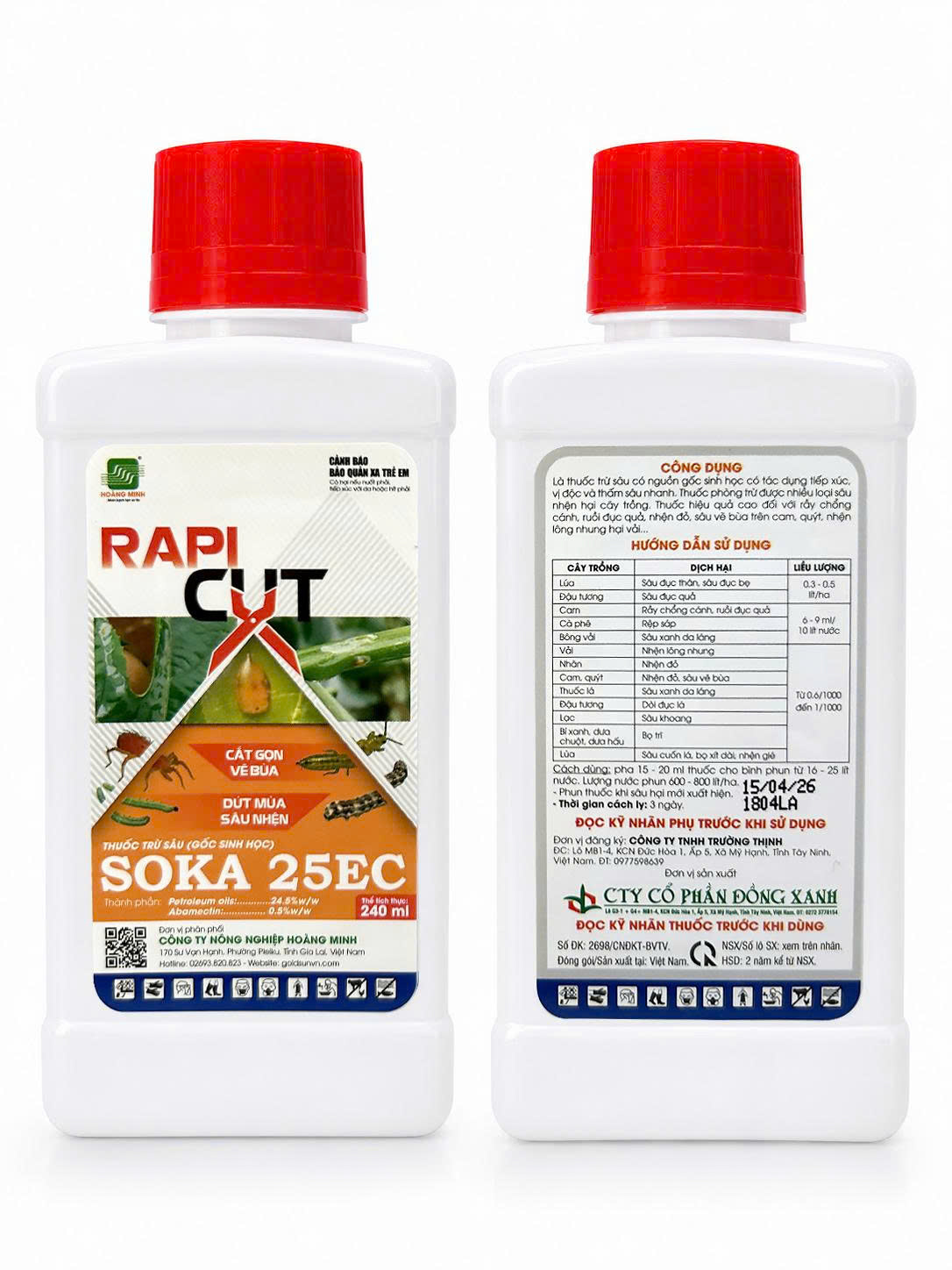 Rapid Cut quản lý sâu vẽ bùa